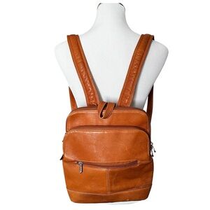 Le Donne Tan Leather Riverwalk Women's Backpack 9874